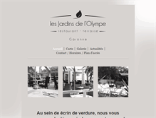 Tablet Screenshot of jardins-olympe.com